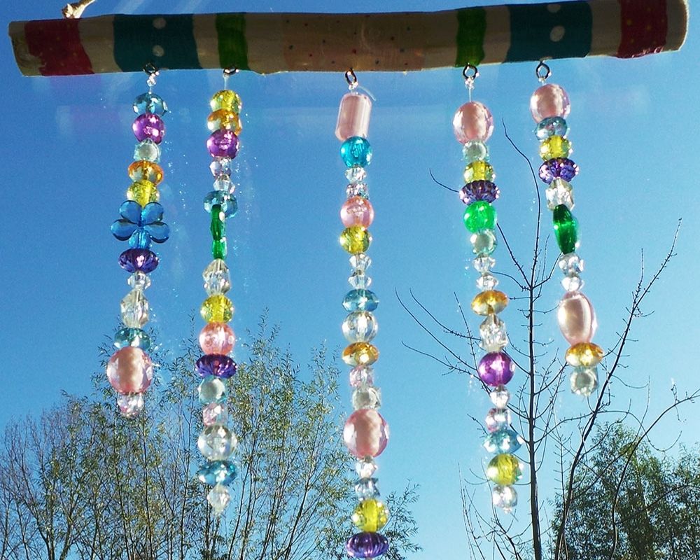 Kinderfeestje glinsterende raamhanger