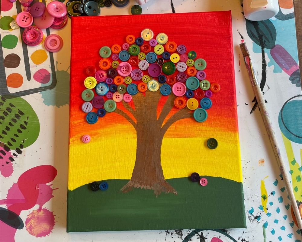 Kinderfeestje knopenkunst