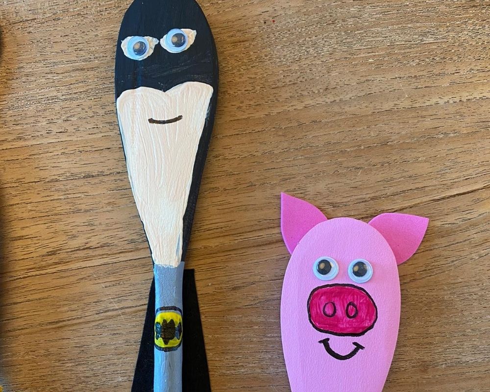 Kinderfeestje pollepels versieren